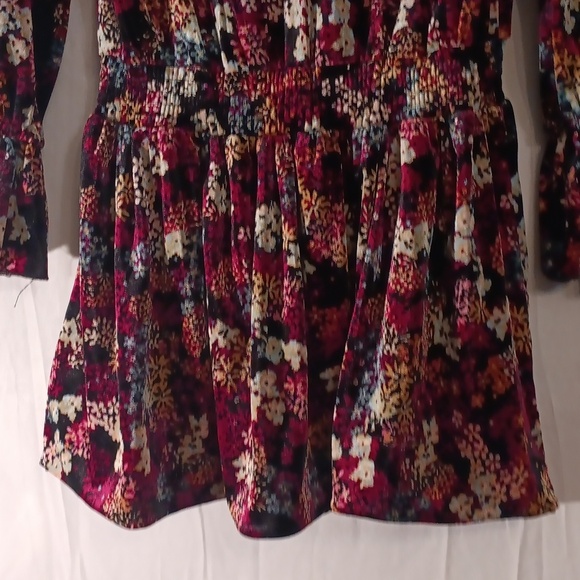 Ella Moss Red Long Sleeve Crew Neck Sundress Girls Size 12 - Picture 3 of 5